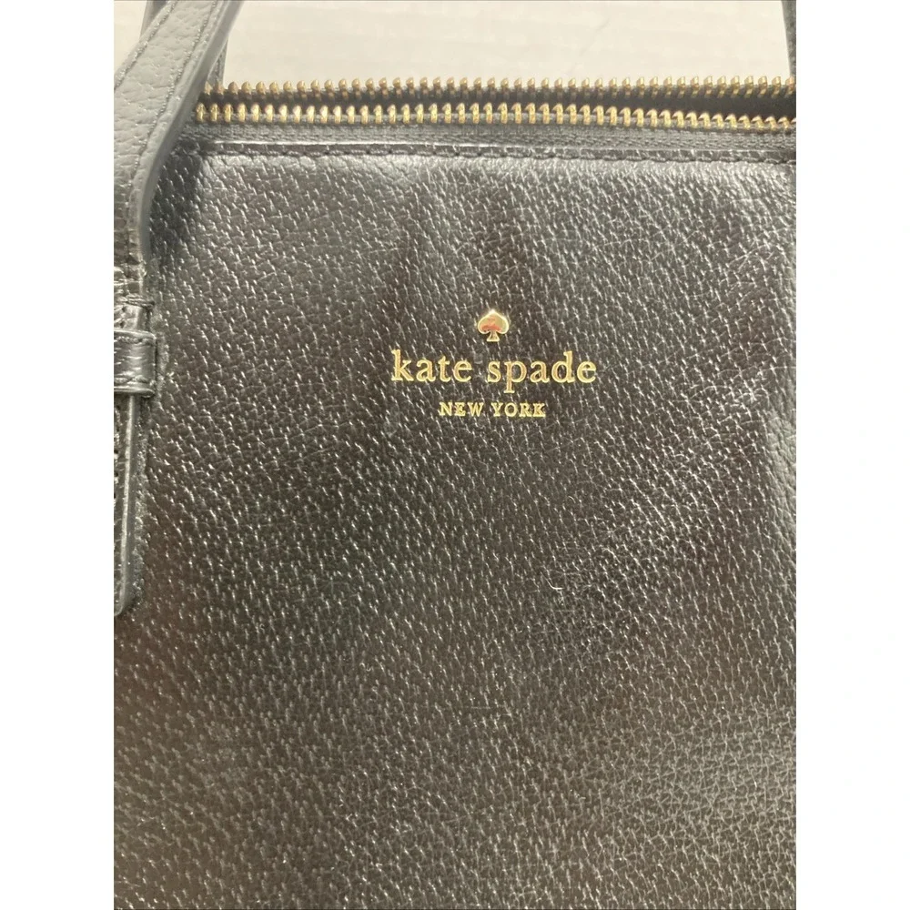 Kate Spade New York Sadie Black Dome Crossbody Satchel Bag‎ Black W/Strap